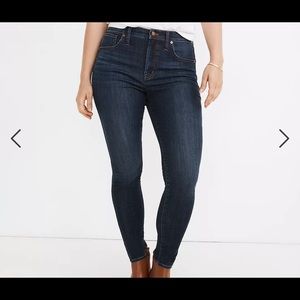 Madewell NWT 10 in High Rise Skinny Jean in Tencel Wash